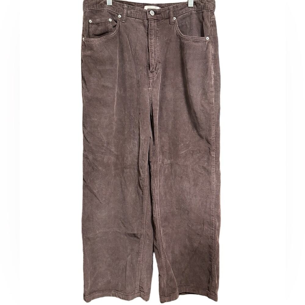 BDG High and Wide Faded Purple Corduroy Wide Leg Pants Size 32